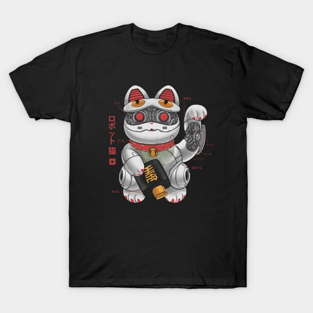 Maneki Robot T-Shirt by ppmid